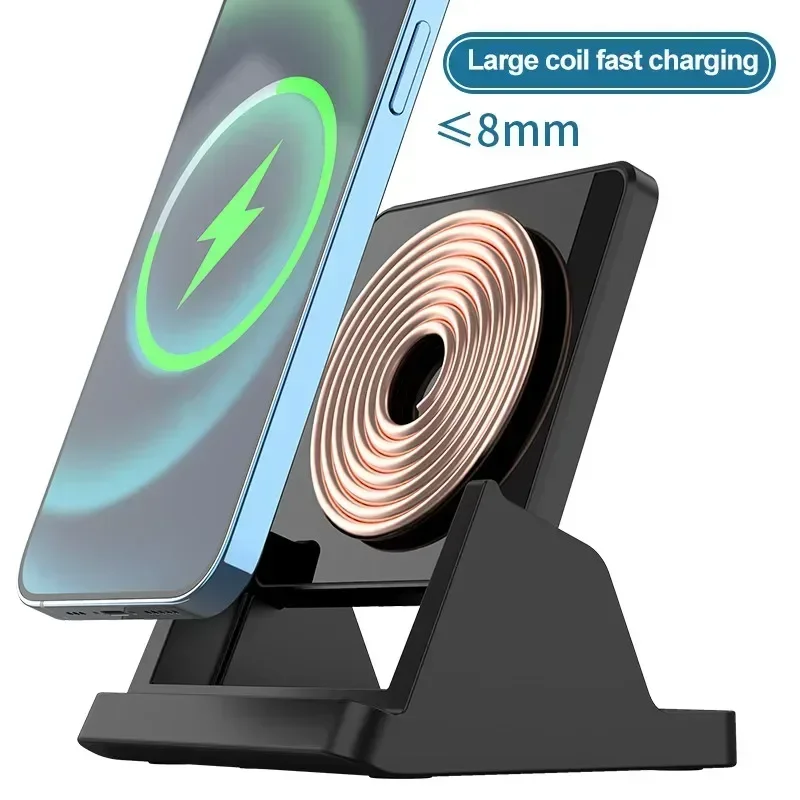 30W Wireless Charger Pad Stand Desktop Ultra Thin Mobile Phone for IPhone 15 14 13 12 Samsung Xiaomi Fast Charging Dock Station