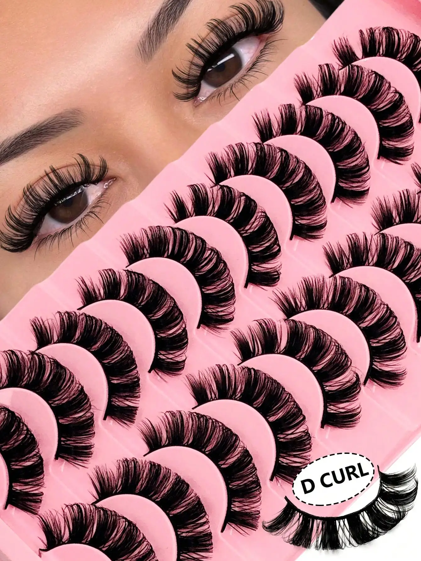 7 Pairs D Curl Volu…