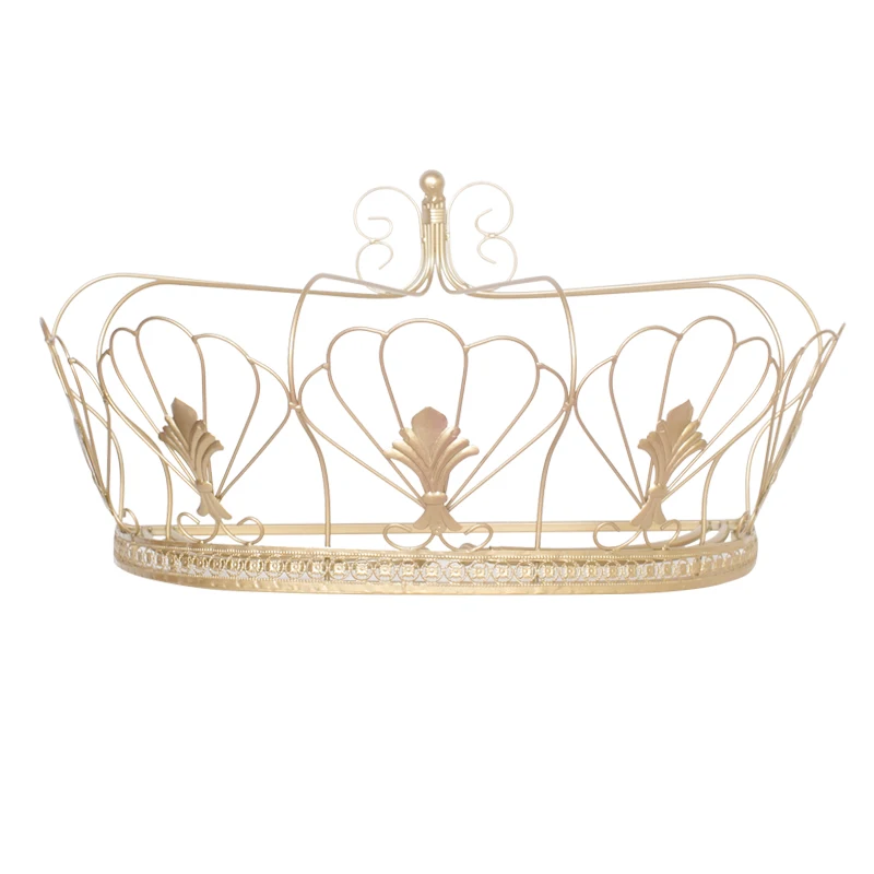 Imagem -03 - Cortina de Cama Europeia Rack com Gancho Cabeceira Decorativa Crown Cortina Tecido Display Infantil Mosquiteiro