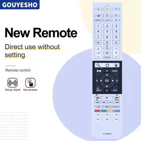New CT-90430 Remote Control for Toshiba LCD TV 40L7335 47M7463 42M7463