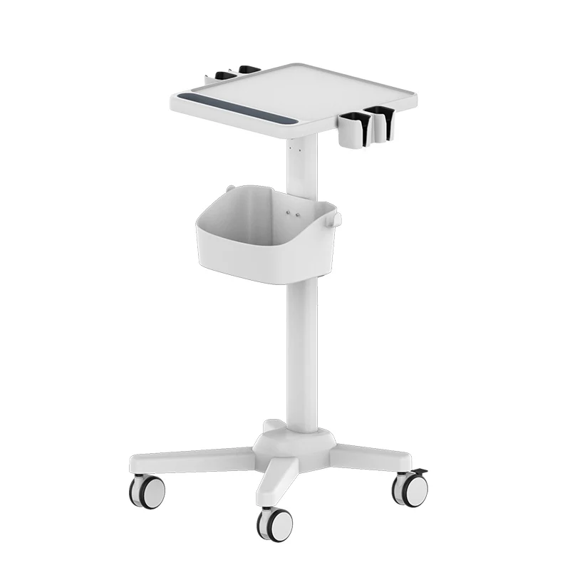 Integrated modern mobile medical computer cart workstation, aluminum alloy 4 casters standard, suitable for clinics