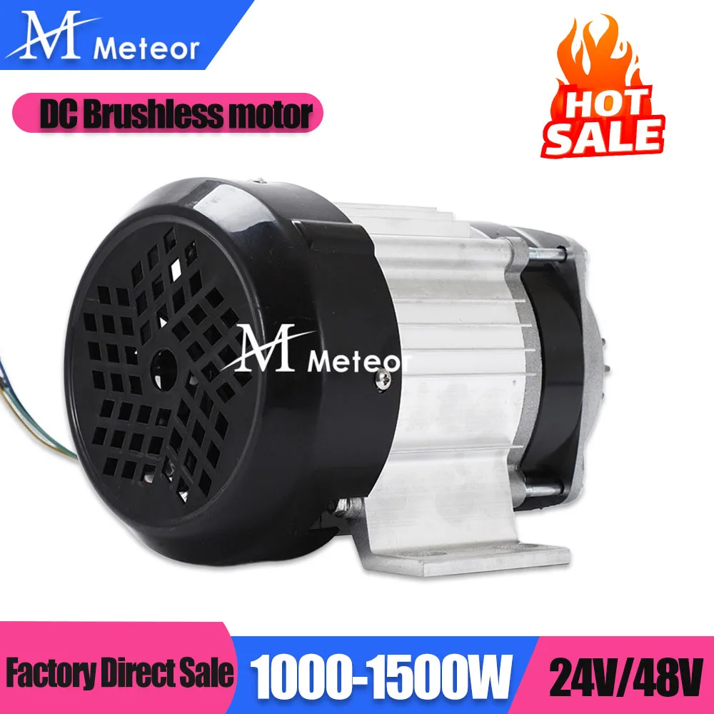 Meteor 1000W 1500W DC 24V / 48V Brushless Gear Motor Direct Current Permanent Magnet Brushless Motor Use for Free Energy System