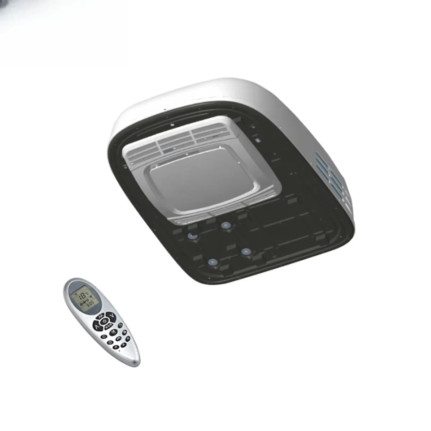 9000BTU 220-240 فولت 50 هرتز 220 فولت 60 هرتز على السطح التيار المتناوب سيارة RV مكيف الهواء لقافلة متنقل #2