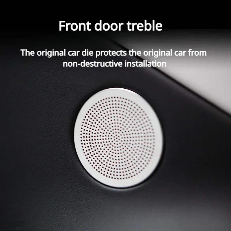 Horn Cover for Tesla Model 3+ Door Horn Protective Cover Speaker Sound Frame Audio Panel New Model3 Highland 2024 Accessories