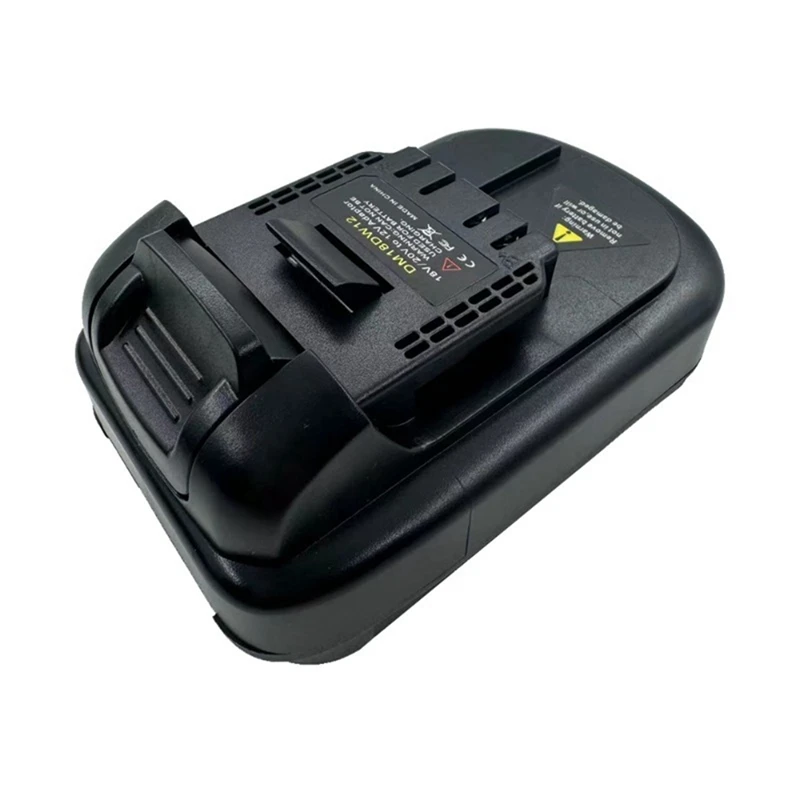 Converter adaptador de bateria para Dewalt Milwaukee, DM18DW12, 18V, bateria de lítio 20V para Dewalt substituição ferramenta