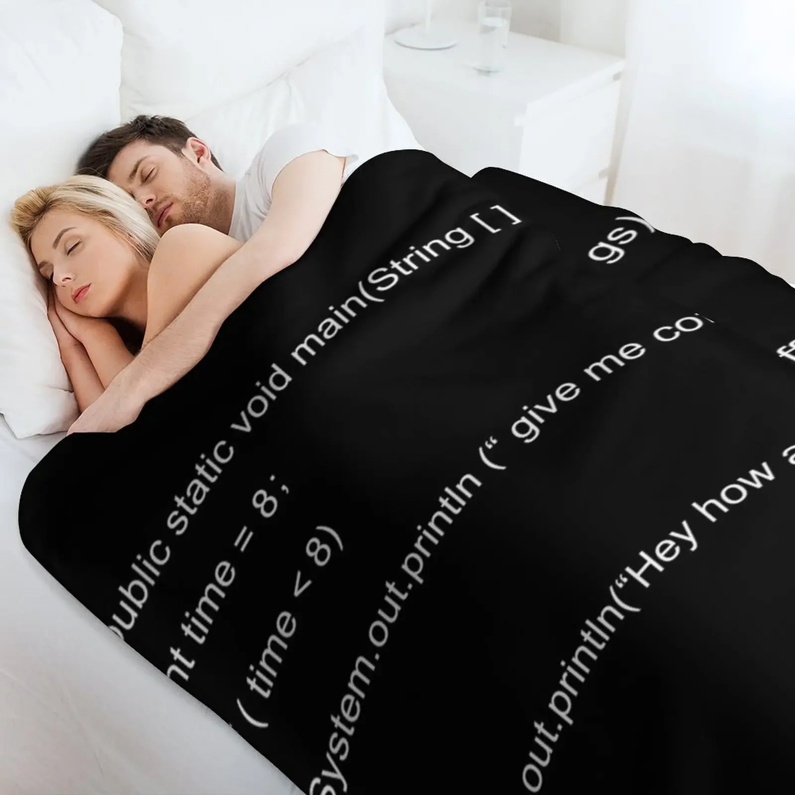 بطانية رمي جافا المضحكة، بطانية لحاف سياحية للشاطئ