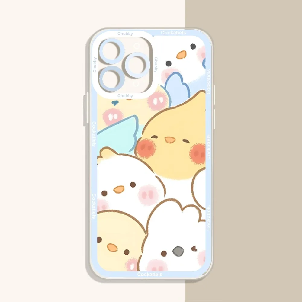 Chubby Cockatiels Parrotlets Hello Parrot Phone Case For IPhone 12 11 13 14 Pro Max XR XS Max X SE2020 7 8 Plus Case