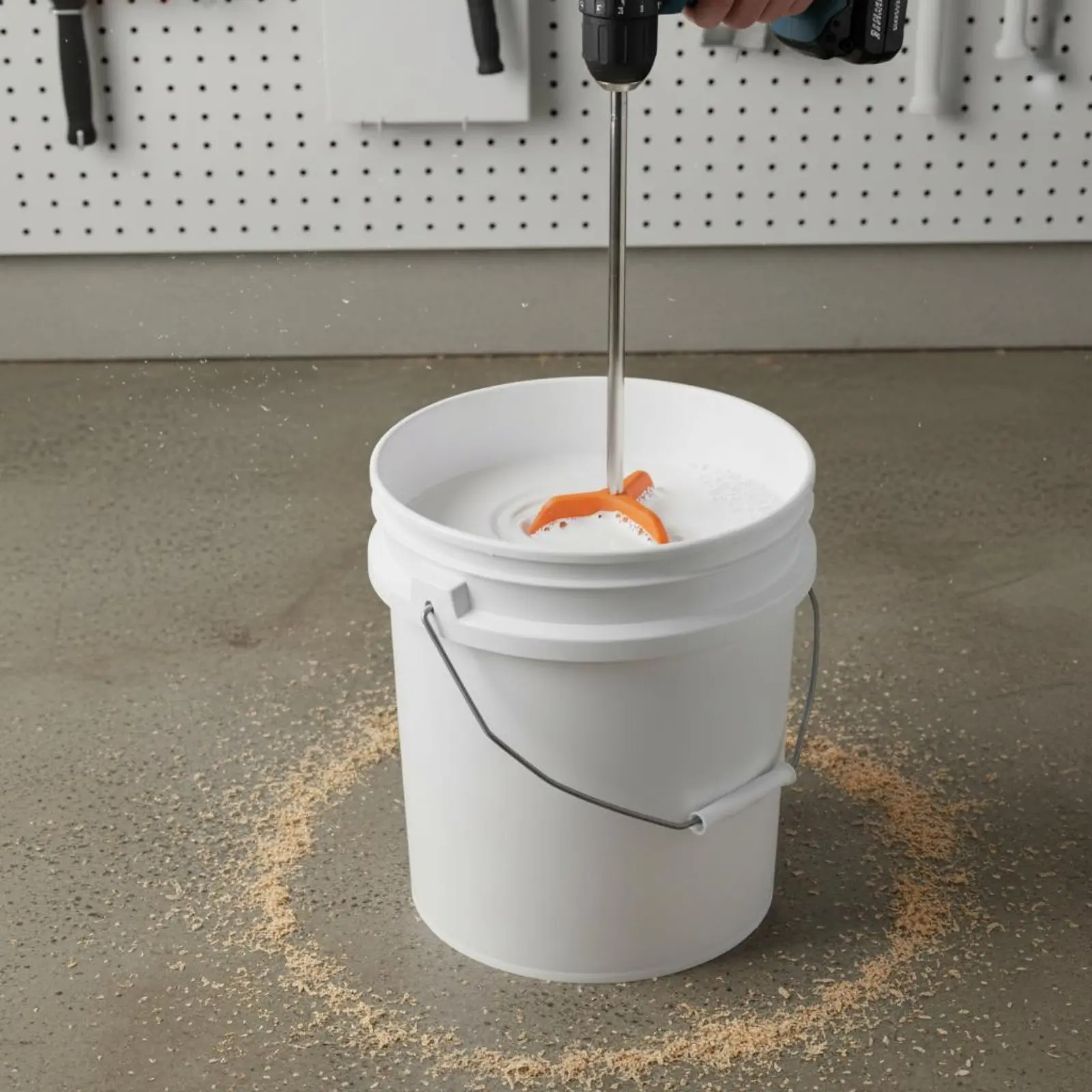 Drill Mixing Paddle Reusable Silicone Drill Mixer Paint Stirring Paddle Corrosion Resistant