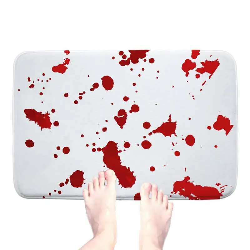 Bath Mat Bloody Pattern Halloween Blood Stains Carpets For Kitchen Anti-Slip Door Mat Dry Foot Bed Floor Mat Holiday Decoration