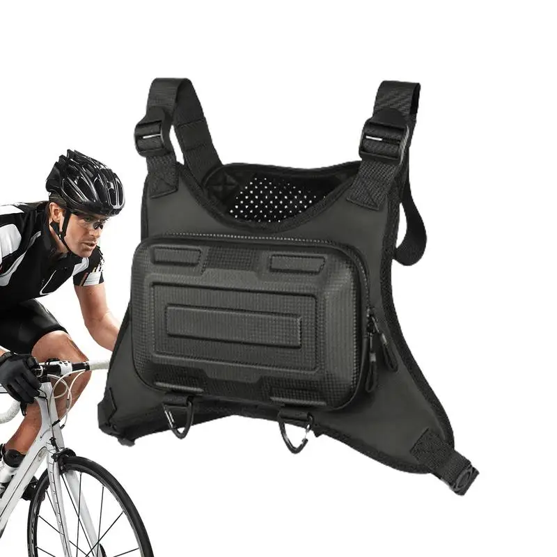 

Running Vest Chest Bag Hard Shell Men's Chest Bag & Outdoor Sports Utility Pack Phone Holder For Running Running Vest Men's