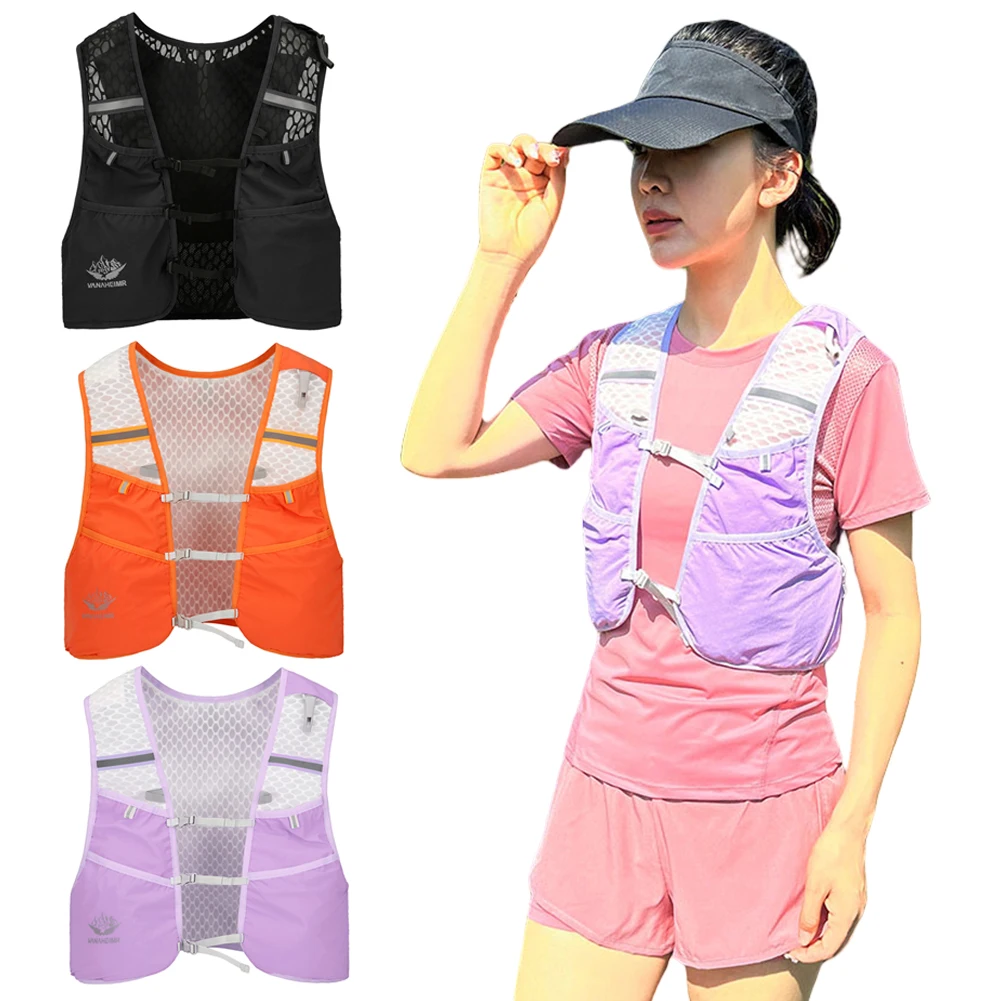 

Hydration Running Vest Waterproof Lightweight Running Vest Breathable Outdoors Hydration Pack for Hiking Trail Running