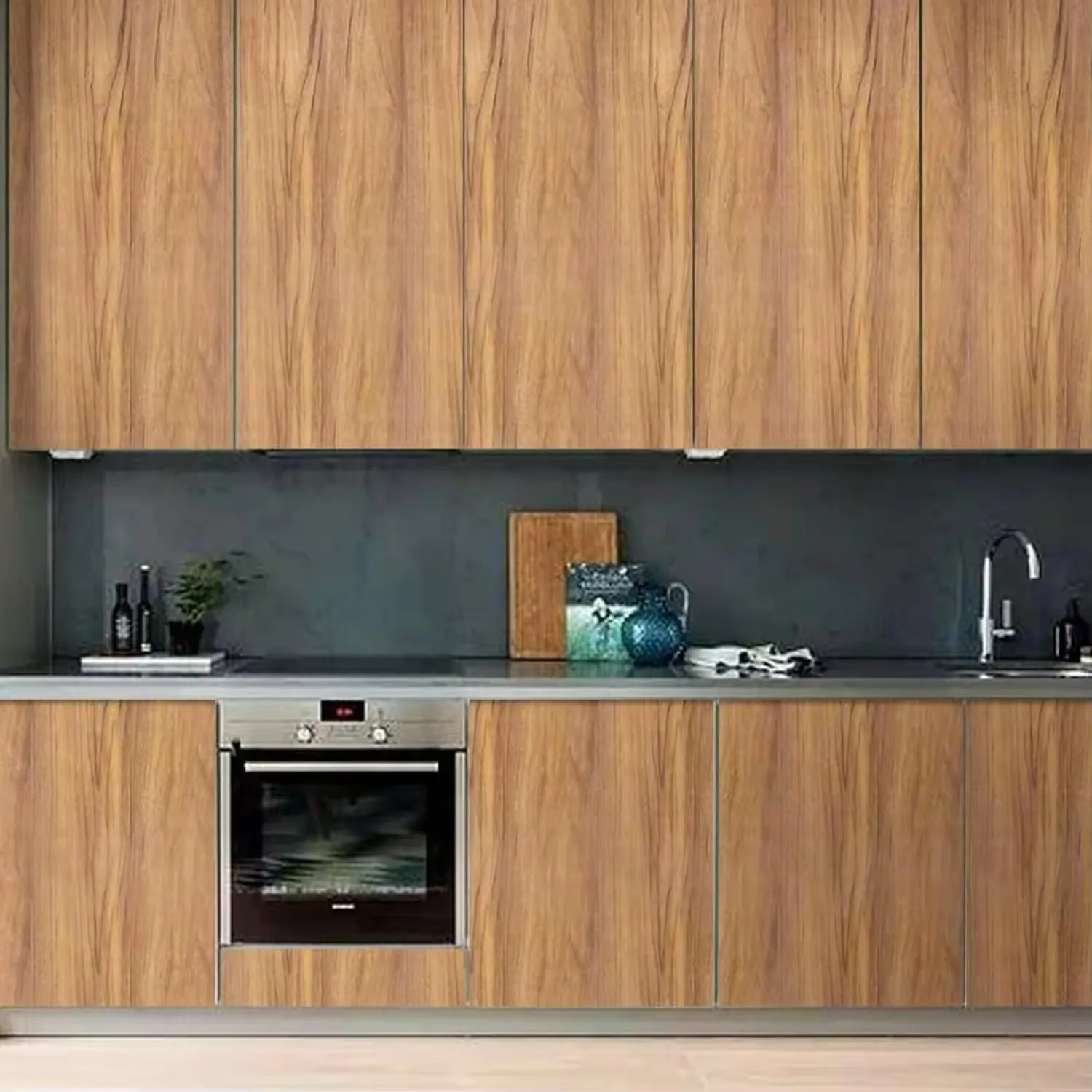 3/6/10m Wood Grain Waterpoof Matte Wallpaper Vinyl Self-Adhesive Stickers for Wall Furniture Livingroom Contact Paper Home Decor