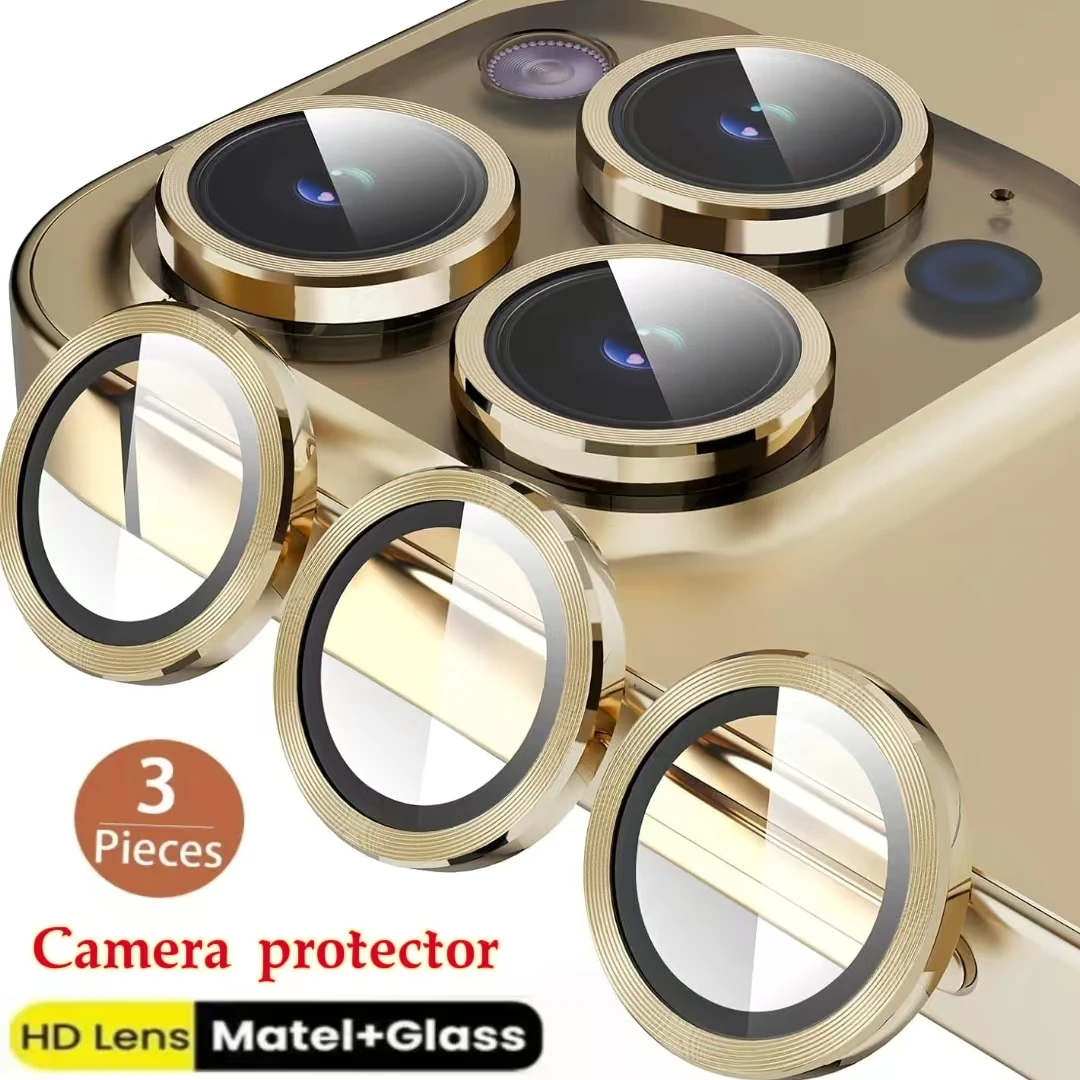 

3pcs For iPhone 11 12 13 14 15 16 17 Pro Max Air Plus 12 13 Mini 17Pro 16Pro 15Pro Phone Camera Lens tempered Glass Protector