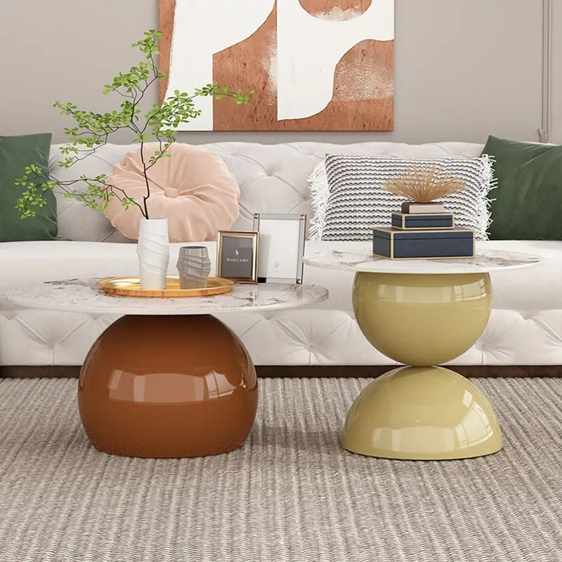 Aesthetic Modern Coffee Tables Nordic Book Cool Minimalist Coffee Tables Round Premium Mesas De Centro Para Sala Home Decoration