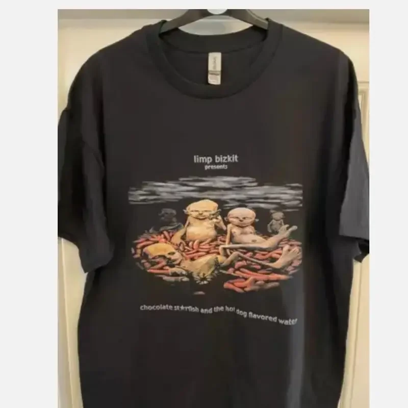 Vtg 2000 Limp Bizkit Chocolate Starfish Various Retro Black Unisex Tshirt