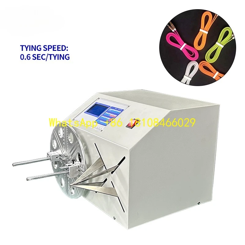 سماعة التلقائي لف التعادل ماكينة تجليد حلقة السيليكون توسيع الأربطة المطاطية المرنة كابل بيانات USB كابل الصوت