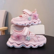 Summer 2026 girls' sandals, versatile, fashionable and casual shoes, frame shoes and ballet shoes  kids sneakers