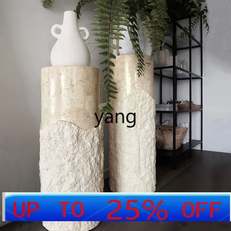 Lmm1  living room Internet celebrity flower stand wabi sandy wind villa floor style simple shelf
