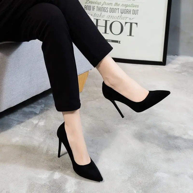 Buty dla kobiet Pointed Toe Formal Super High Heel Woman Pumps Black Sexy Stilito Stylowa moda Szykowna i elegancka sukienka L E Y2k