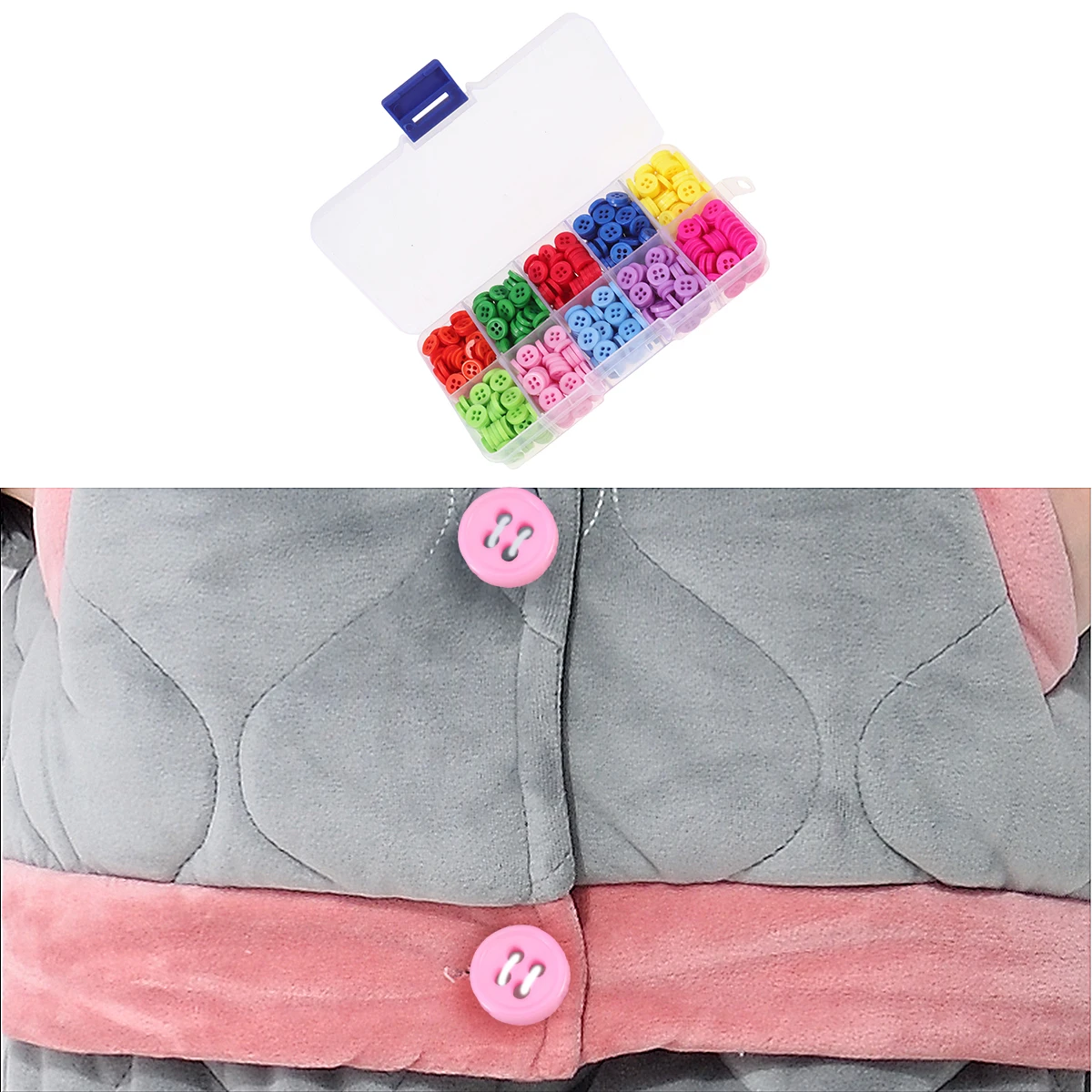 

750pcs Resin Buttons Candy Color Decorative Buttons For Sewing Knitting Diy Crafts Embellishments Clothing Accessories