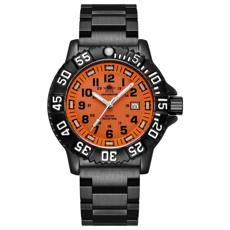 

ADDIESDIVE Men Fashion Watch Luminous Outdoor Sports Watch 50m Waterproof 316L Stainless Steel Reloj Hombre Quartz luxury Watch