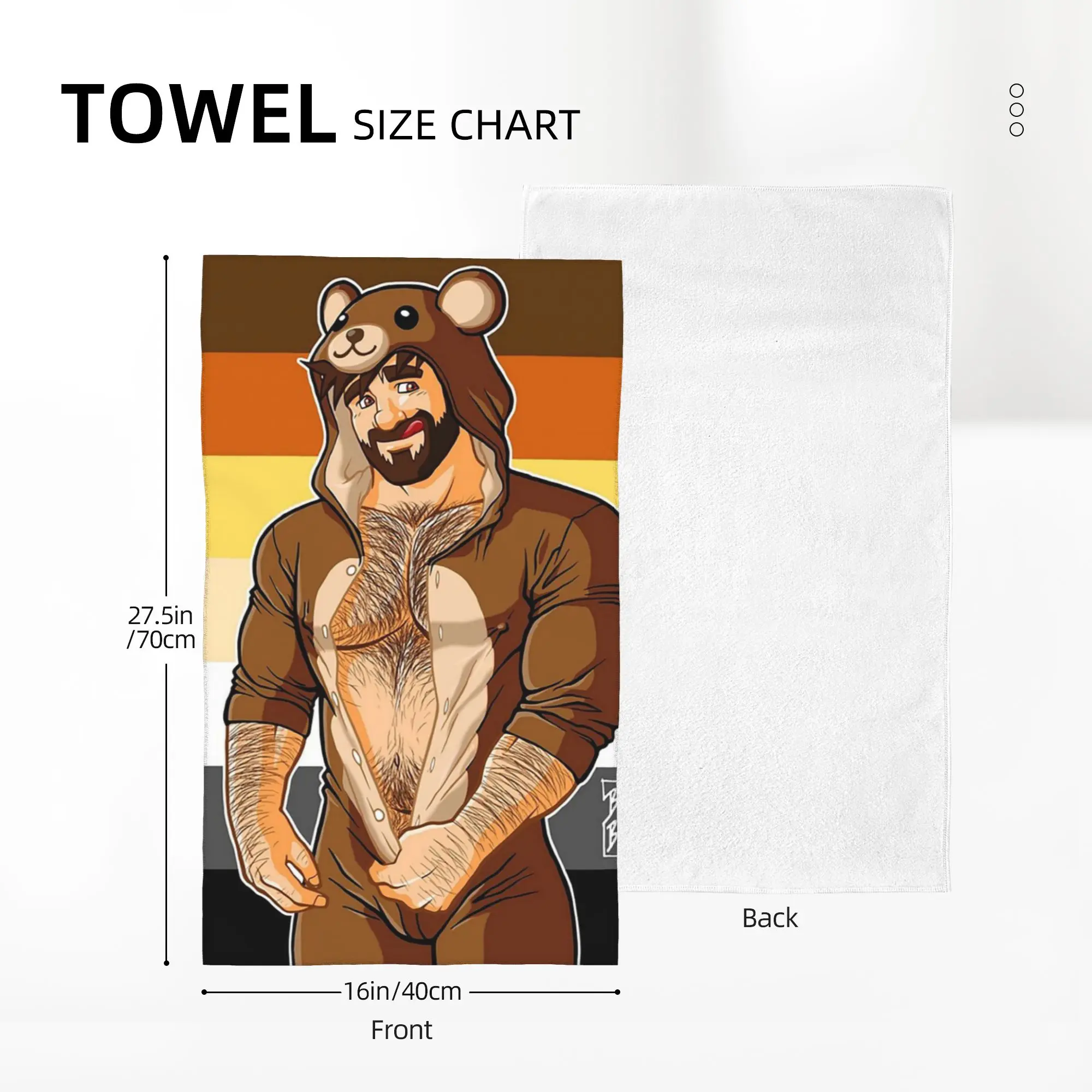 Custom Adam Likes Teddy Bears - Bear Pride Soft Face Towel Quick Dry Pool Bath Cotton Towels Absorbent