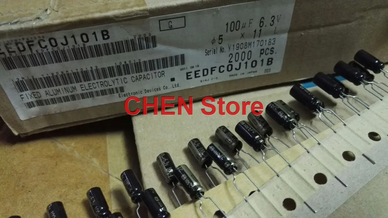 Imagem -04 - Matsushita fc 6.3v 100uf 1800uf 1500uf 2200uf 4700uf 27uf 390uf Capacitor Eletrolítico ce 6.3v100uf 6.3v1500uf 2200uf 6.3v 20 Peças