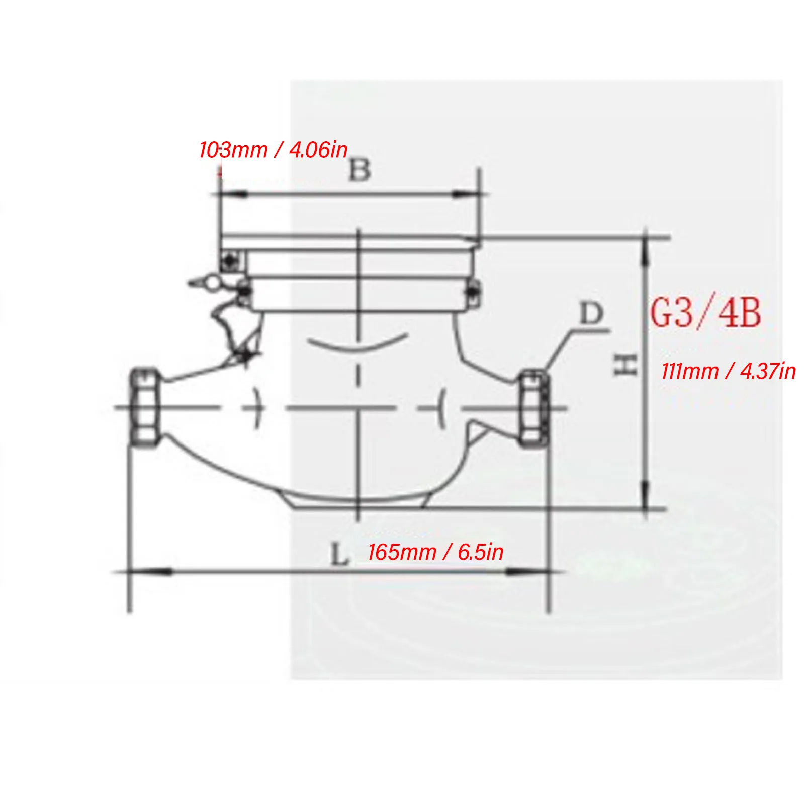 Водонепроницаемый измеритель сухой DN15 внутренний наружный 15 мм магнитная муфта Трансмиссия устойчивая к коррозии