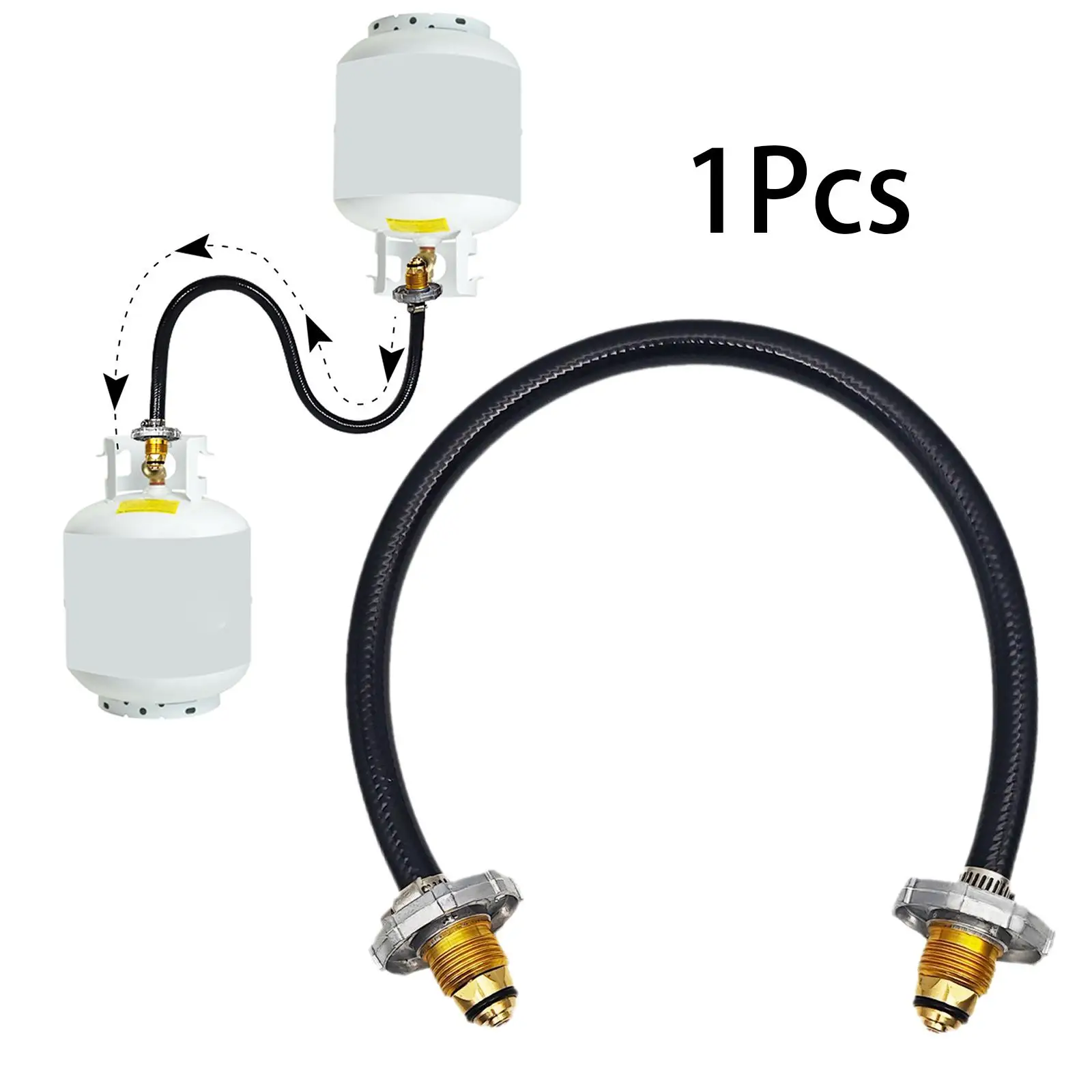 

Propane Refill Adapter Hose for Flat Tank 23.6" Gas Tank Refill Adapter for UK North American Regions canada The United States