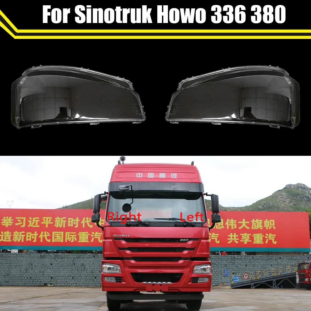 Front Car Headlight Cover For Sinotruk Howo 336 380 Auto Headlamp Lampshade Lampcover Head Lamp Light Covers Glass Lens Shell