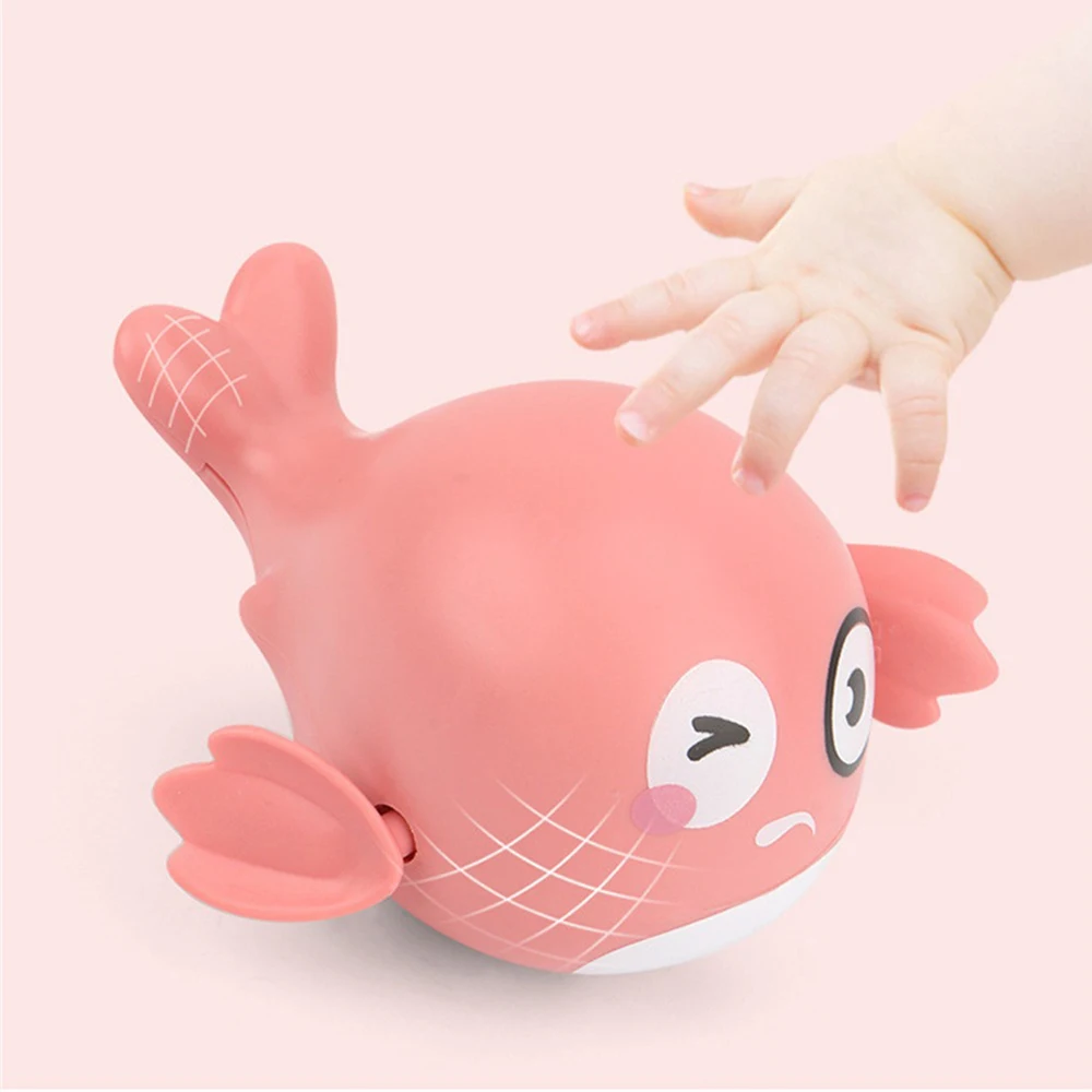 Swimming Whale Toy Bathroom Swimming Whale Spring Up Toy Baby Bath Toys Chain Water Coil Toy Bathroom Toys