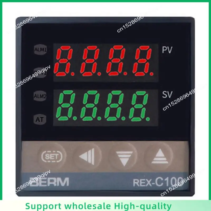 ABSF REX-C100 温度コントローラー デジタル サーモスタット キット 出力最大 40A リレー K 熱電対プローブ