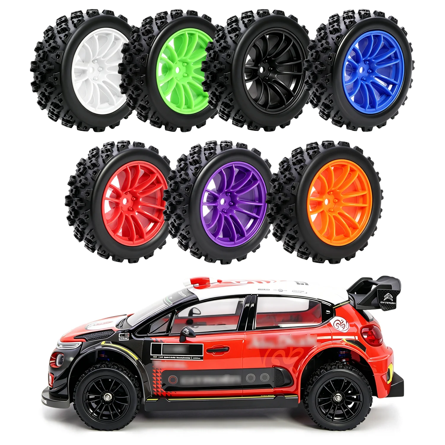 Jeu de pneus hexagonaux de 12 mm, roues de drift sur route 1/10 pour LC PTG-2R, TAMIYA XV01 XV02, HSP MJX 10303 XTS-S10, HPI Kyosho Sakura CS