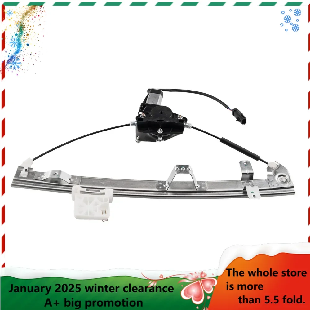 Replacement Window Regulator with Front Right Driver Side for Jeep Grand Cherokee 00-04 Silver