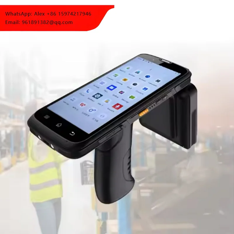 

JINGXIN 1440*720 Resolution Data Collector Handheld Pda UHF RFID Rear 1D 2D NFC Barcode Scanner PDAs