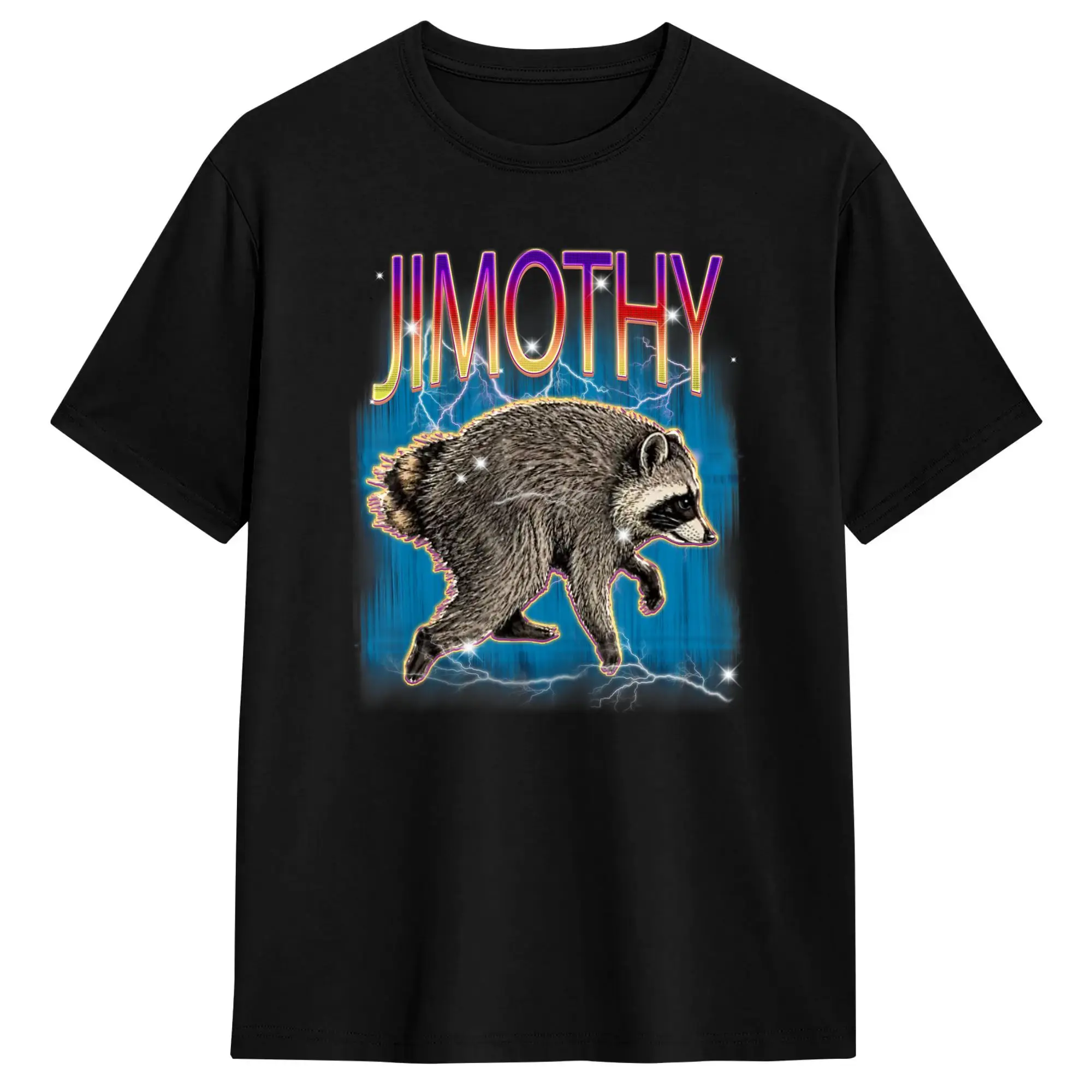 Jimothy Raccoon Viral Seattle Feral Legend Meme Cute Cotton T-Shirt For Couple Summer T Shirts O Neck Tees Oversize Clothes