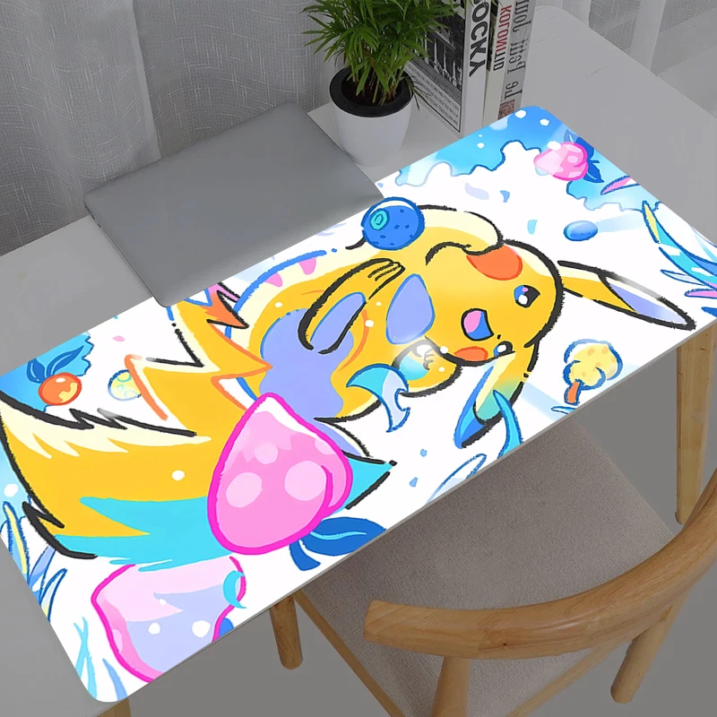 Mouse pad anime acessórios para jogos pokemon pikachu varmilo teclado tapete de mesa gabinete gamer tapete mousepad