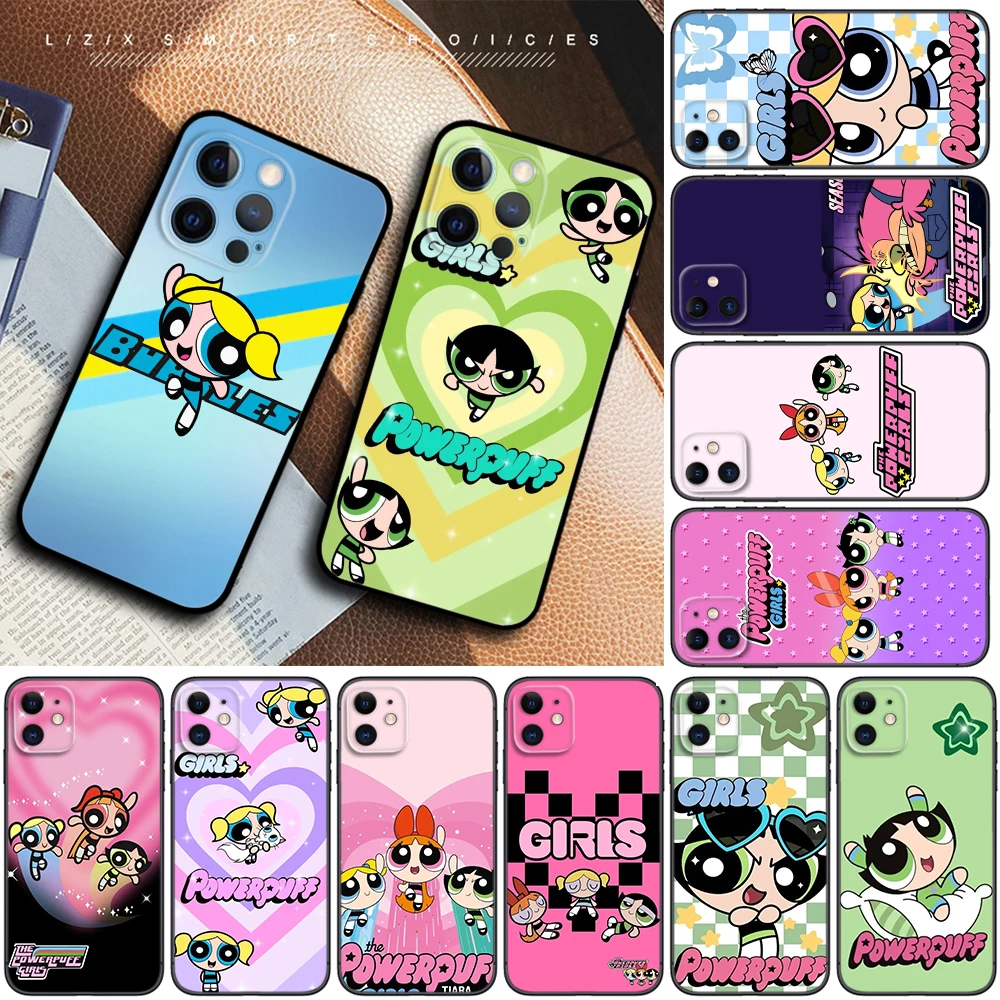 The P-Powerpuff Girls Soft phoneCase for Xiaomi Mi A2 A3 Poco F1 F2 F3 GT M2 M3 M4 M5 C40 X2 X3 NFC X4 pro