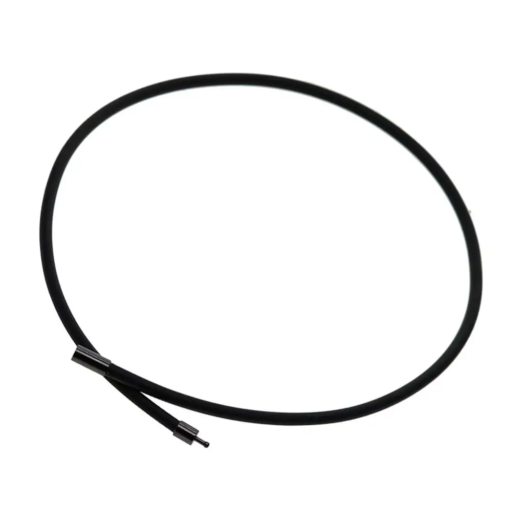 

Rubber Cord Necklace Chain with Clasp Black 45cm/50cm/55cm/60cm DIY