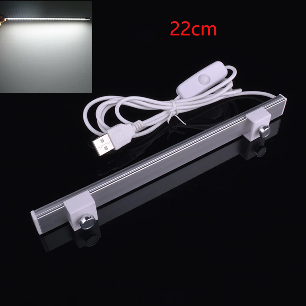 

5v Double Magnet Light Strip Hard Bar Home Dimming Super Bright Wall USB Workshop Reading Adhesive Car Led Desktop Cabinet