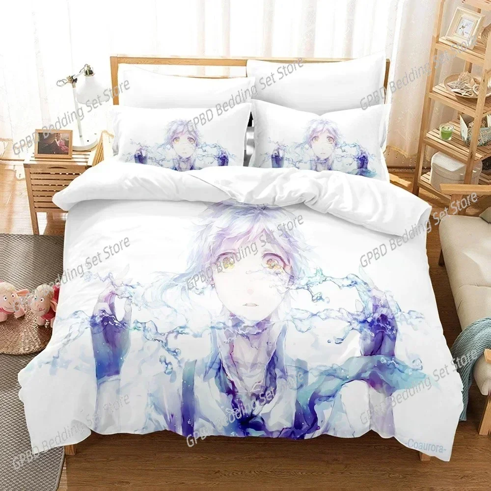 Anime Bungo Stray Dogs Bedding Set Boys Girls Twin Queen Size Duvet Cover Pillowcase Bed Boys Adult Fashion Home Textileextile