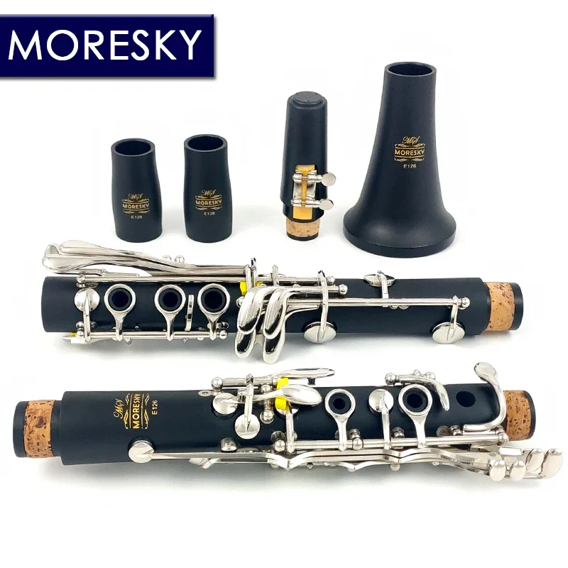 MORESKY Clarinet Ebonite/Hard Rubber 17 Keys Woodwind Instrument E126 (OEM)