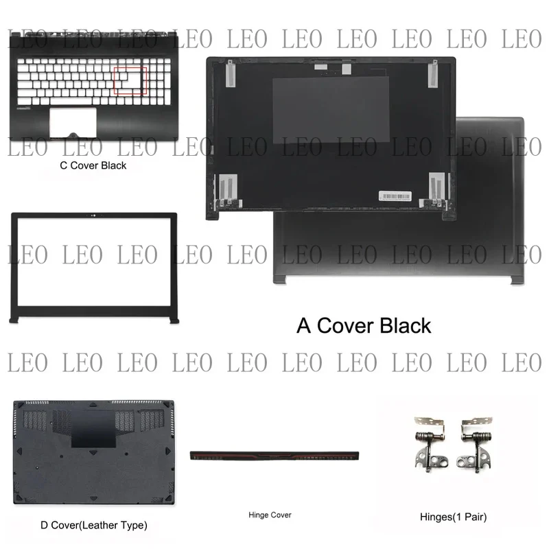 MY For MSI GS63 GS63VR MS-16K3-16K4-16K5-16K1 MS-16K2 Laptop Top Back Cover Palmrest Bottom Base and Hinge