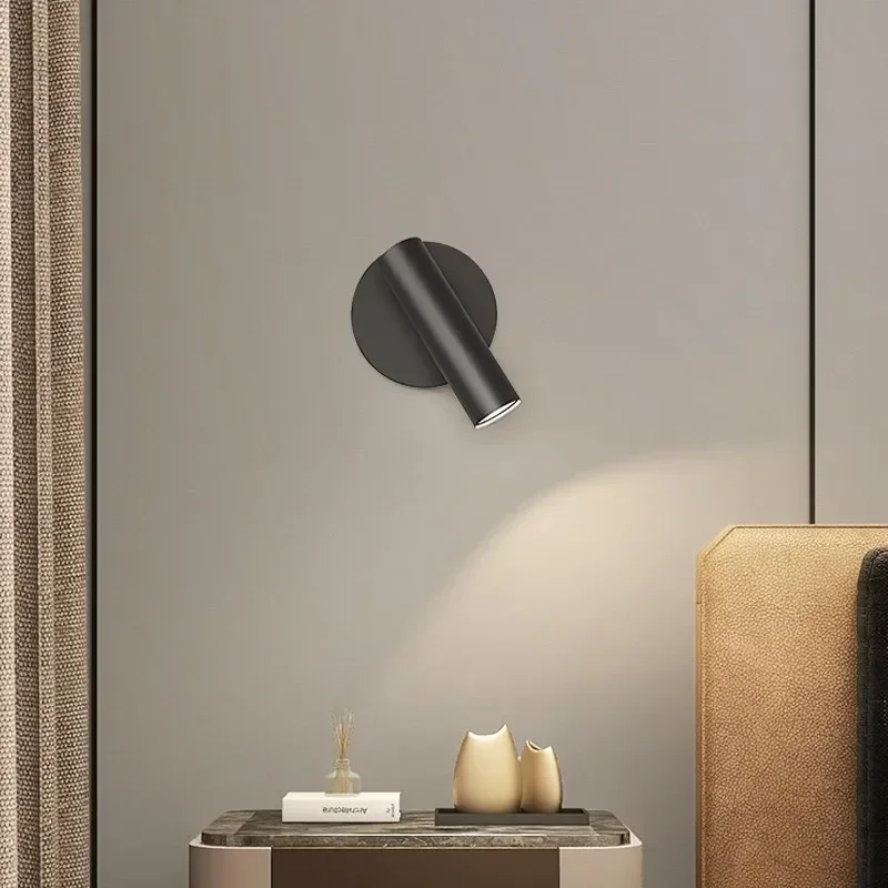 Lâmpada de Parede Dobrável de Alta Qualidade com Interruptor, 5W Luz de Leitura Spot para Casa, Hotel, Quarto, Cabeceira, Sala De Estar, Iluminação Decoração, Moderna