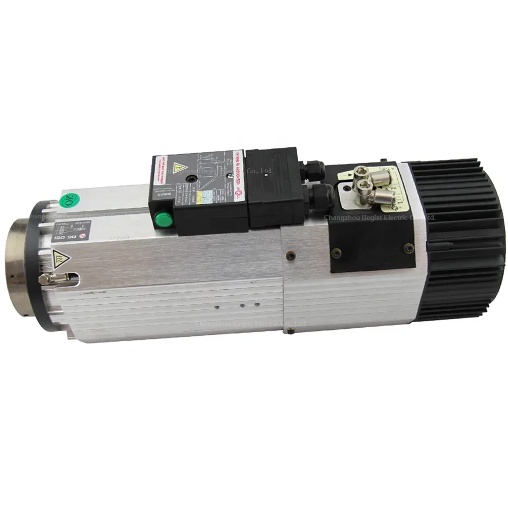 

GDZ143X133-9L ISO30 9KW 9000w 220v/380v 12000RPM 24000RPM ATC Spindle Air Cooled Short Nose High Quality for CNC with 11KW VFD