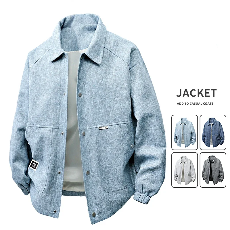 6XL 7XL 8xl Men's Large Size Jacket Spring Autumn New Outdoor Sports Travel Tops Large Size Casual Loose Solid Color Windbreaker