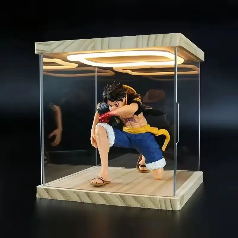 

Acrylic Display Box With Light, Suitable For Building Block Models, Dust Cover, Doll With Light, Hand-held Storage Box