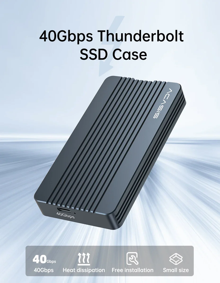 ACASIS 40Gbps M.2 NVMe SSD Enclosure for M1 M2 Pro/Max