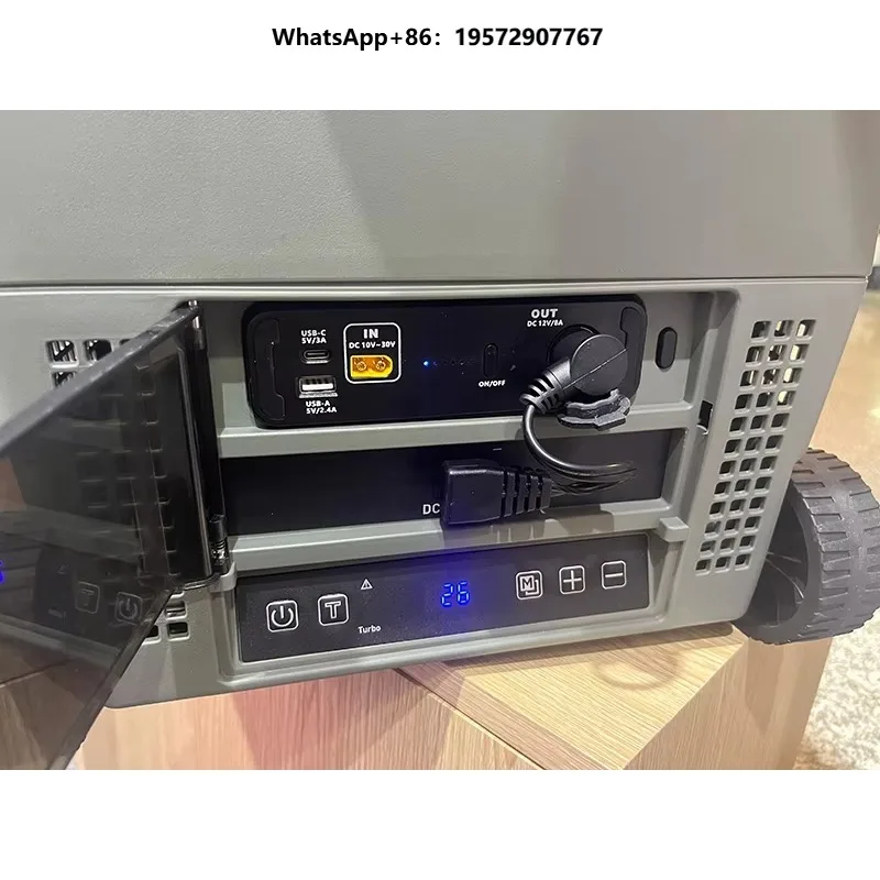Factory Price Portable Compressor Freezer 36L Car Refrigerator 12v 24v with Detachable Battery