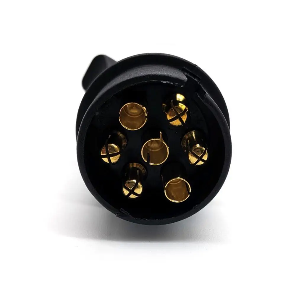 موصل قابس السيارة الأوروبي القياسي المستدير ، مقابس المقبس البلاستيكية للمقطورات ، 7 طرق ، 12 فولت #5